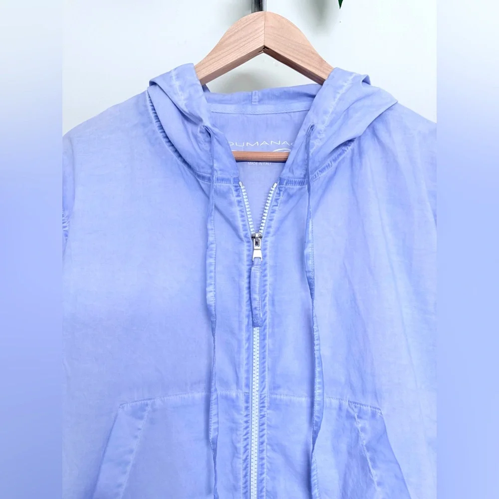 PLOUMANAC’H Light Blue‎ Women's Hooded Jacket size Small - Picture 3 of 12